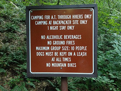 hiking etiquette - follow trail rules